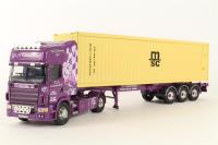 CC12930 Scania Topline - Skeletal trailer & container - R S Carmichael haulage/ No Ordinary Joe